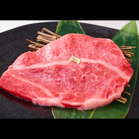 A thick marbled wagyu cut